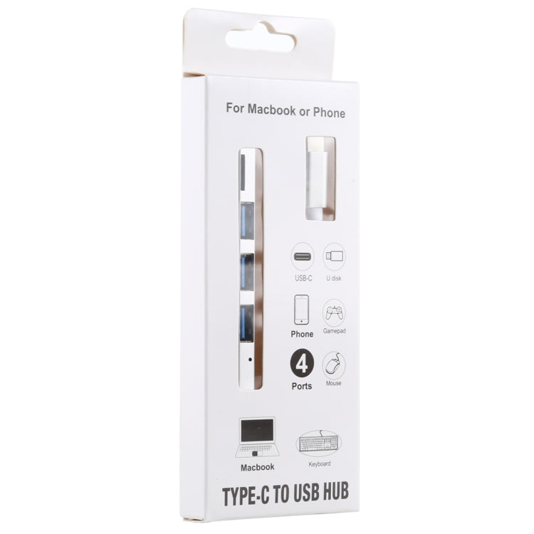 Adattatore HUB USB 3.0 a USB-C Tipo-C 4 porte 5 Gbps