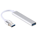 A-809 4 adattatori HUB da USB 3.0 a USB 3.0 in lega di alluminio, A-809