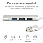 A-809 4 adattatori HUB da USB 3.0 a USB 3.0 in lega di alluminio, A-809