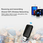 EDUP EP-AC1681 Scheda di rete esterna adattatore WiFi USB dual band AC1200Mbps 2,4 GHz e 5,8 GHz 2 in 1 con funzione Bluetooth 4.1, EP-AC1681