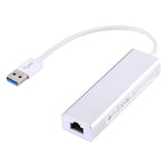Guscio in alluminio 3 porte USB3.0 HUB + adattatore Ethernet USB3.0 10/100Mbps, USB 3.0 100Mbps