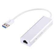 Guscio in alluminio 3 porte USB3.0 HUB + adattatore Ethernet USB3.0 10/100Mbps, USB 3.0 100Mbps