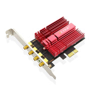 Scheda di rete esterna EDUP 9633-800 AC1900Mbps 2,4 GHz e 5 GHz Dual Band PCI-Express 4 antenne, AC1900Mbps