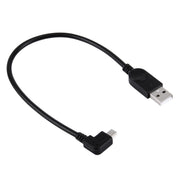 Cavo dati/ricarica mini USB a USB con angolo di 90 gradi a sinistra, lunghezza: 28 cm, Left Angle Mini USB