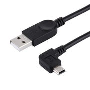 Cavo dati/ricarica mini USB a USB con angolo di 90 gradi a sinistra, lunghezza: 28 cm, Left Angle Mini USB