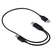 Cavo USB 2.0 maschio 2 in 1 a 2 cavi USB doppi maschi per computer/laptop, lunghezza: 50 cm, USB 2.0 AM to 2 USB 2.0 AM