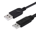 Cavo USB 2.0 maschio 2 in 1 a 2 cavi USB doppi maschi per computer/laptop, lunghezza: 50 cm, USB 2.0 AM to 2 USB 2.0 AM