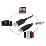 Cavo USB 2.0 maschio 2 in 1 a 2 cavi USB doppi maschi per computer/laptop, lunghezza: 50 cm, USB 2.0 AM to 2 USB 2.0 AM