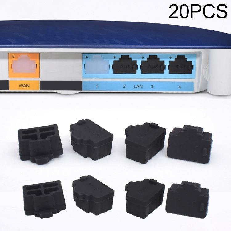 Tappi antipolvere in silicone per porta RJ45 20 pezzi