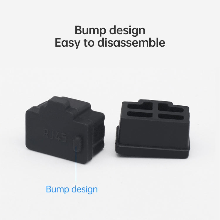 Tappi antipolvere in silicone per porta RJ45 20 pezzi