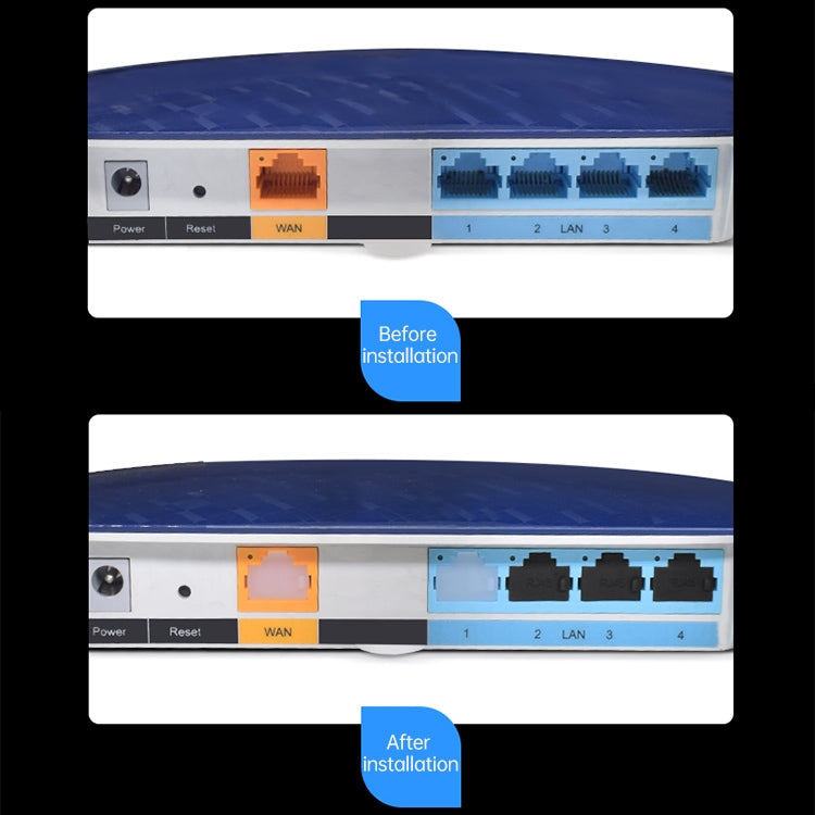 Tappi antipolvere in silicone per porta RJ45 20 pezzi