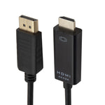 Cavo convertitore DP a HDMI 4K x 2K, lunghezza cavo: 1,8 m, 4K x 2K DP to HDMI Black, 4K x 2K DP to HDMI White