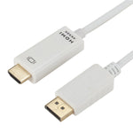 Cavo convertitore DP a HDMI 4K x 2K, lunghezza cavo: 1,8 m, 4K x 2K DP to HDMI Black, 4K x 2K DP to HDMI White