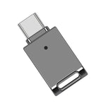 Chiavetta USB-C 64 GB in lega di zinco con portachiavi