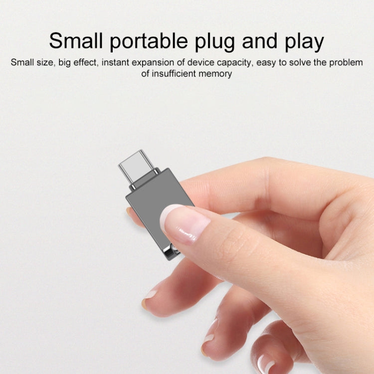 Chiavetta USB-C 64 GB in lega di zinco con portachiavi