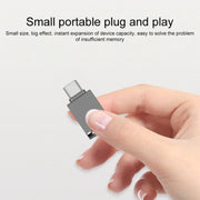 Chiavetta USB USB-C/Type-C da 64 GB in lega di zinco con portachiavi