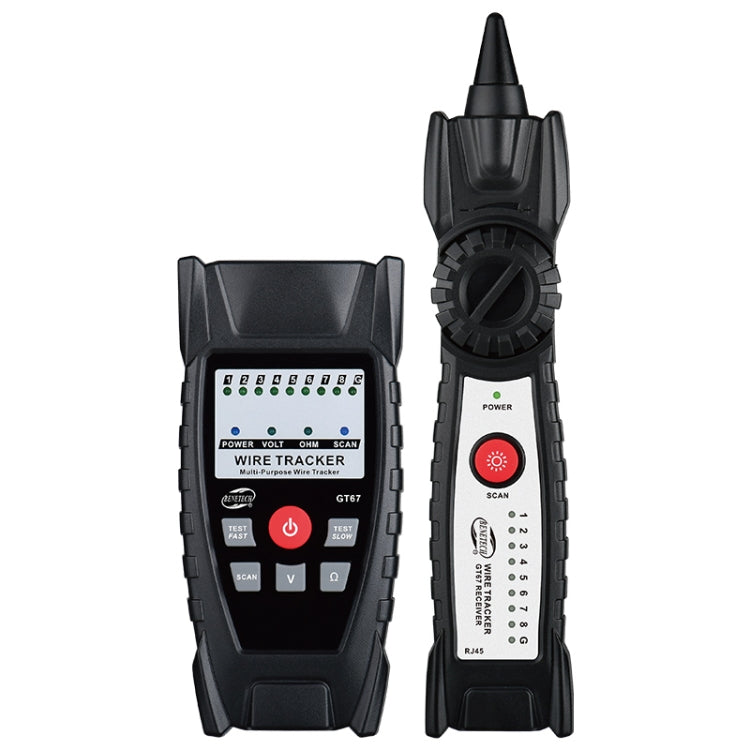 BENETECH GT67 RJ11 / RJ45 Tester per cavi multifunzionale Line Finder Rilevatore di cavi di rete, GT67 Cable Detector