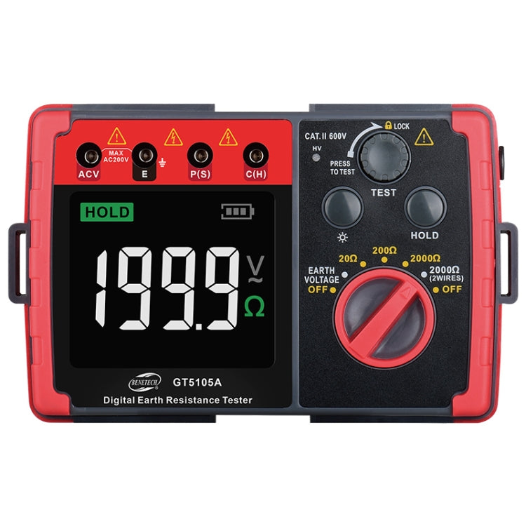 Benetech GT5105A Tester digitale resistenza terra LCD