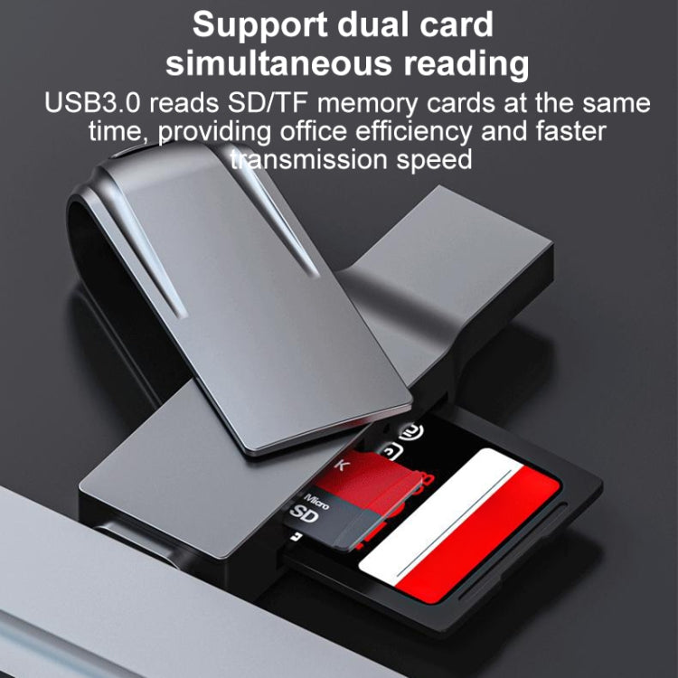 Lettore schede multifunzione USB-C a USB 3.0 2 in 1