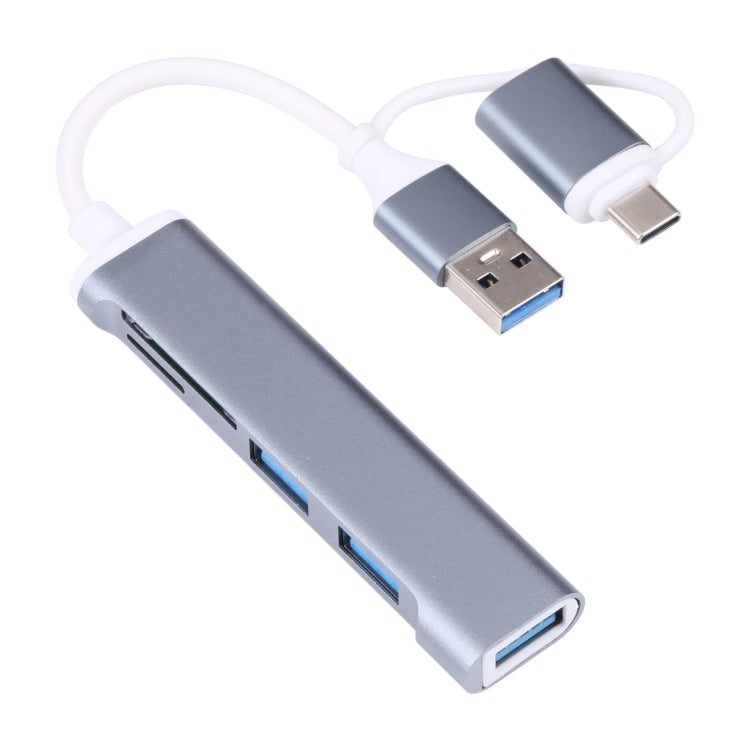 Adattatore HUB USB 3.0 e Type-C 5 in 1 con slot SD e micro SD
