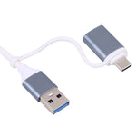 Adattatore HUB USB 3.0 e Type-C 5 in 1 con slot SD e micro SD