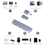 Adattatore HUB USB 3.0 e Type-C 5 in 1 con slot SD e micro SD