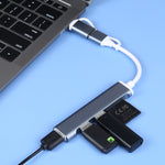 Adattatore HUB USB 3.0 e Type-C 5 in 1 con slot SD e micro SD