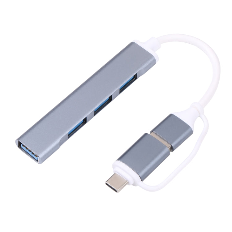 Adattatore HUB USB 3.0 e Type-C 5 in 1 compatto