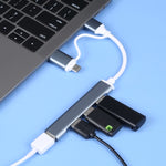 Adattatore HUB USB 3.0 e Type-C 5 in 1 compatto