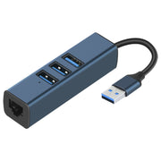 Adattatore HUB RDS 6307 da USB a USB 3.0 + doppio USB 2.0 + RJ45 4 in 1, 6307