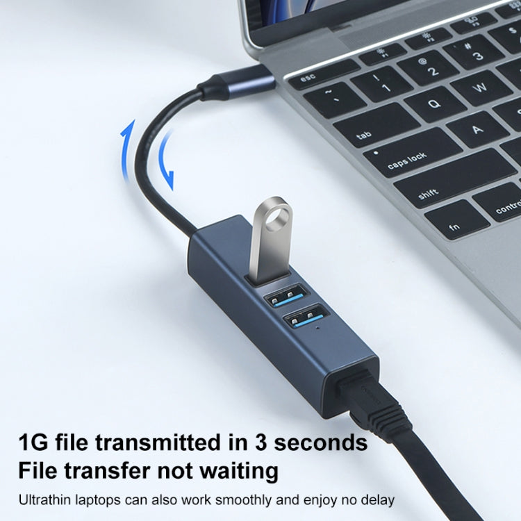 RDS 6307-4 da USB-C/tipo-C a USB3.0 + triplo adattatore HUB USB 2.0 4 in 1, 6307-4