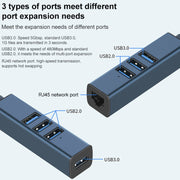 RDS 6307-2 da USB a USB 3.0 + triplo adattatore HUB USB 2.0 4 in 1, 6307-2