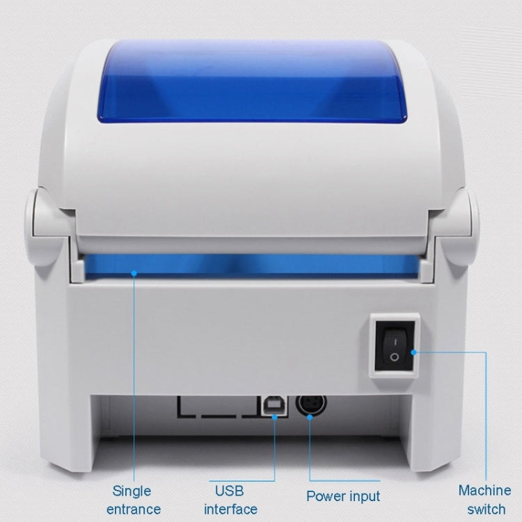 GPRINTER GP1324D Stampante per codici a barre con calibrazione automatica termica con porta USB Bluetooth, dimensioni massime carta termica supportate: 104 x 2286 mm, GP1324D (Bluetooth)