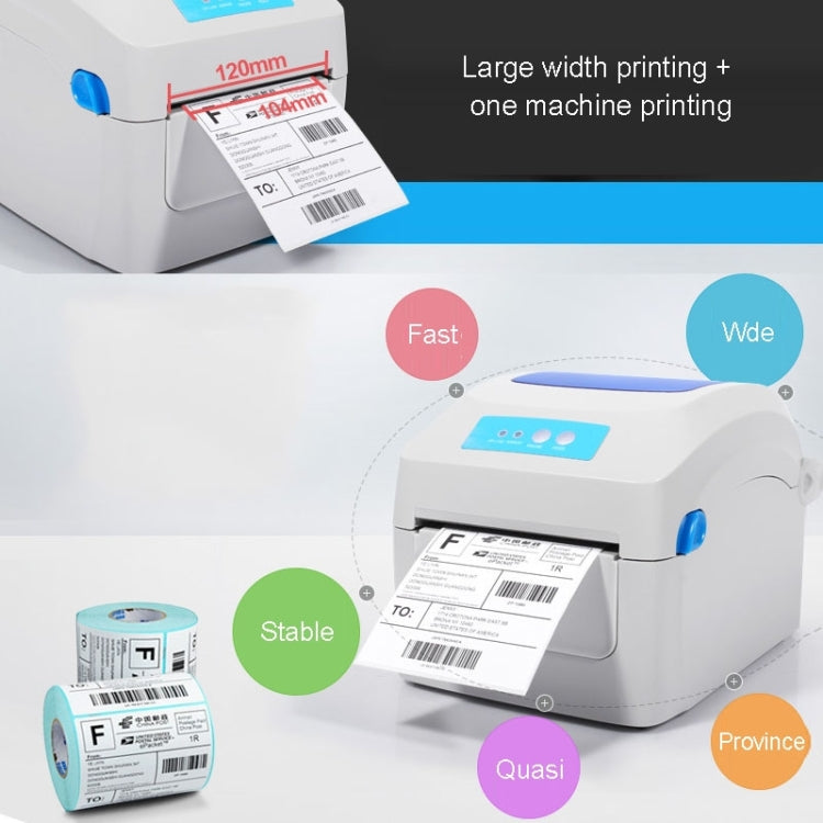 GPRINTER GP1324D Thermal Auto Calibration Barcode Printer with Bluetooth USB Port, Maximum Thermal Paper Size Supported: 104 x 2286 mm, GP1324D (Bluetooth)