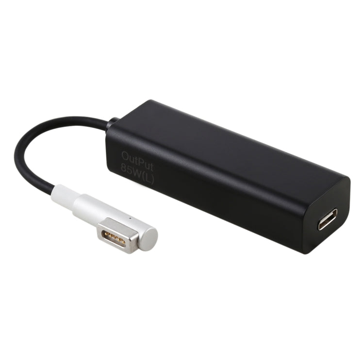 AnyWatt Convertitore adattatore di carica serie USB-C/Type-C femmina a 5 pin MagSafe 1 maschio serie L Head per MacBook, 85W Black, 85W White