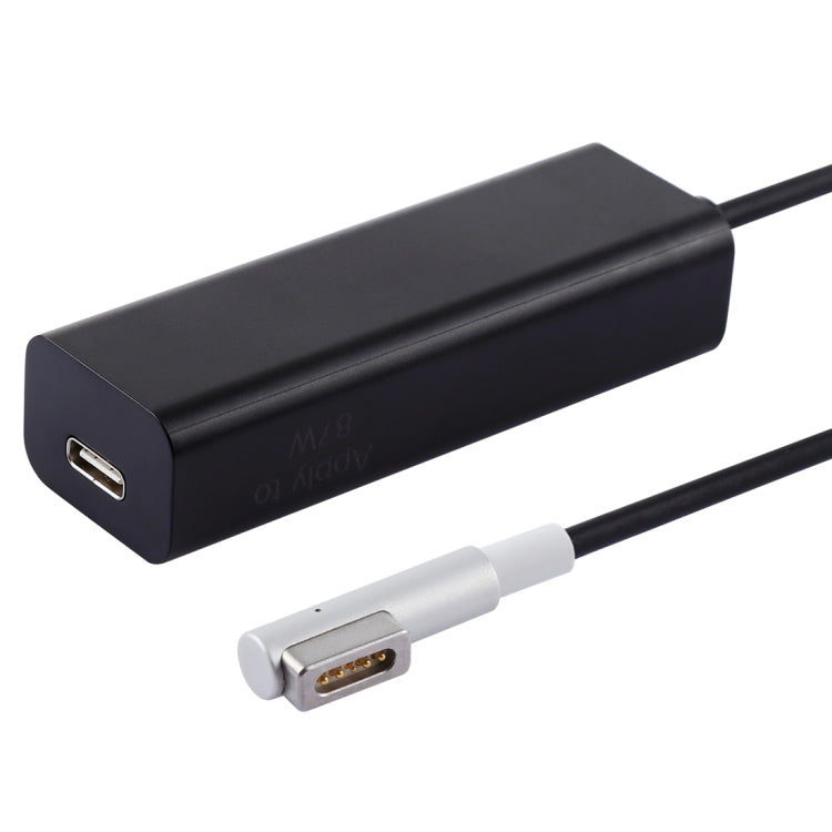 AnyWatt Convertitore adattatore di carica serie USB-C/Type-C femmina a 5 pin MagSafe 1 maschio serie L Head per MacBook, 85W Black, 85W White