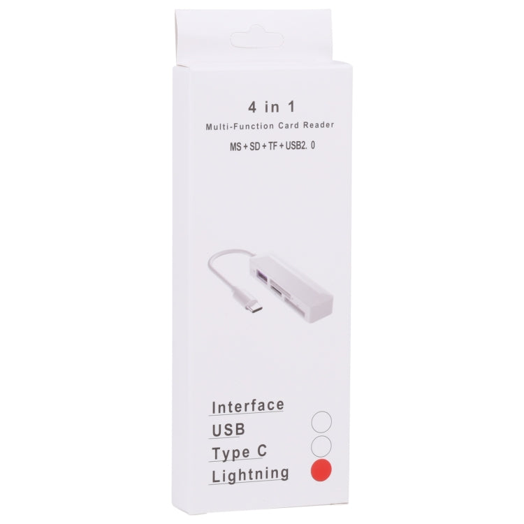 Lettore schede 4 in 1 MS SD TF USB 2.0 8 pin