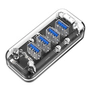 ORICO F4U 4 porte USB 3.0 HUB desktop a trasmissione veloce da 5 Gbps con indicatore LED blu, 4 Ports