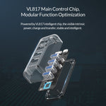 ORICO F4U 4 porte USB 3.0 HUB desktop a trasmissione veloce da 5 Gbps con indicatore LED blu, 4 Ports