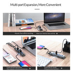ORICO F7U 7 porte USB 3.0 HUB desktop a trasmissione veloce da 5 Gbps con indicatore LED blu, 7 Ports