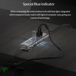 ORICO F7U 7 porte USB 3.0 HUB desktop a trasmissione veloce da 5 Gbps con indicatore LED blu, 7 Ports