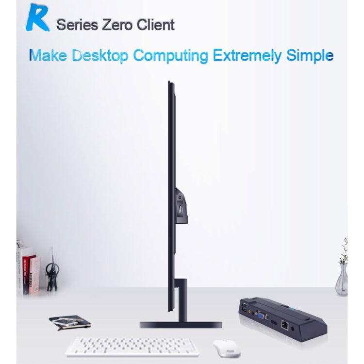Mini PC Zero Client R1, CORTEX QUAD A9 Quad Core fino a 1,6 GHz, RAM: 1 GB, ROM: 8 GB, supporto HDMI, VGA, RJ45, SPK, Wired Version