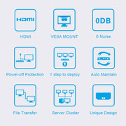 Mini PC Zero Client R1, CORTEX QUAD A9 Quad Core fino a 1,6 GHz, RAM: 1 GB, ROM: 8 GB, supporto HDMI, VGA, RJ45, SPK, Wired Version