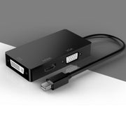 Convertitore multifunzione rettangolare da Mini DP a HDMI + DVI + VGA, lunghezza cavo: 28 cm, Mini DP to HDMI + DVI + VGA Rectangle Black, Mini DP to HDMI + DVI + VGA, Mini DP to HDMI + DVI + VGA Rectangle White