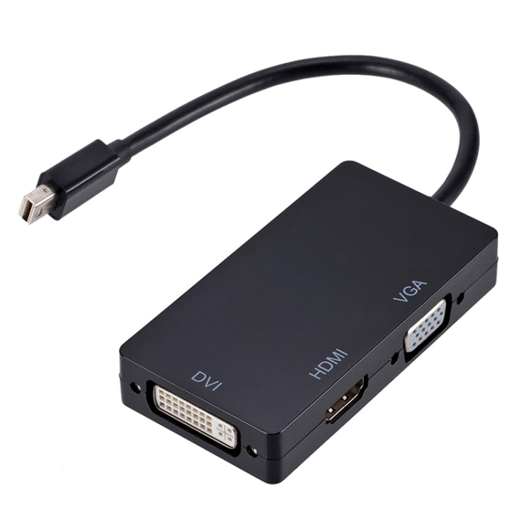 Convertitore multifunzione rettangolare da Mini DP a HDMI + DVI + VGA, lunghezza cavo: 28 cm, Mini DP to HDMI + DVI + VGA Rectangle Black, Mini DP to HDMI + DVI + VGA, Mini DP to HDMI + DVI + VGA Rectangle White