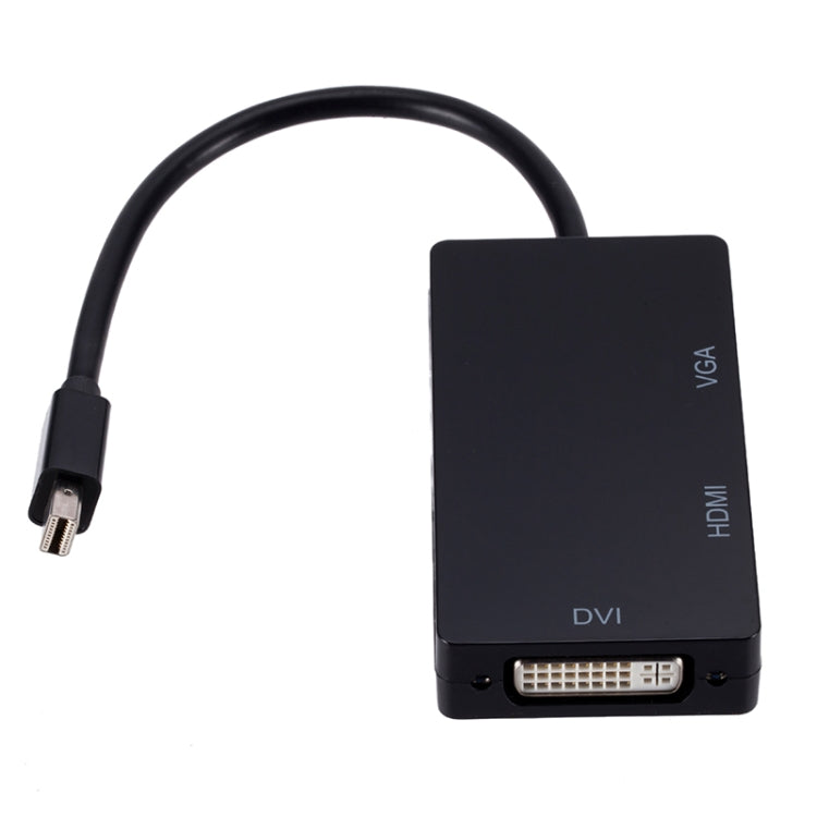 Convertitore multifunzione rettangolare da Mini DP a HDMI + DVI + VGA, lunghezza cavo: 28 cm, Mini DP to HDMI + DVI + VGA Rectangle Black, Mini DP to HDMI + DVI + VGA, Mini DP to HDMI + DVI + VGA Rectangle White