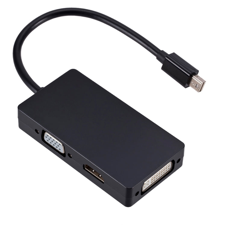 Convertitore multifunzione rettangolare da Mini DP a HDMI + DVI + VGA, lunghezza cavo: 28 cm, Mini DP to HDMI + DVI + VGA Rectangle Black, Mini DP to HDMI + DVI + VGA, Mini DP to HDMI + DVI + VGA Rectangle White