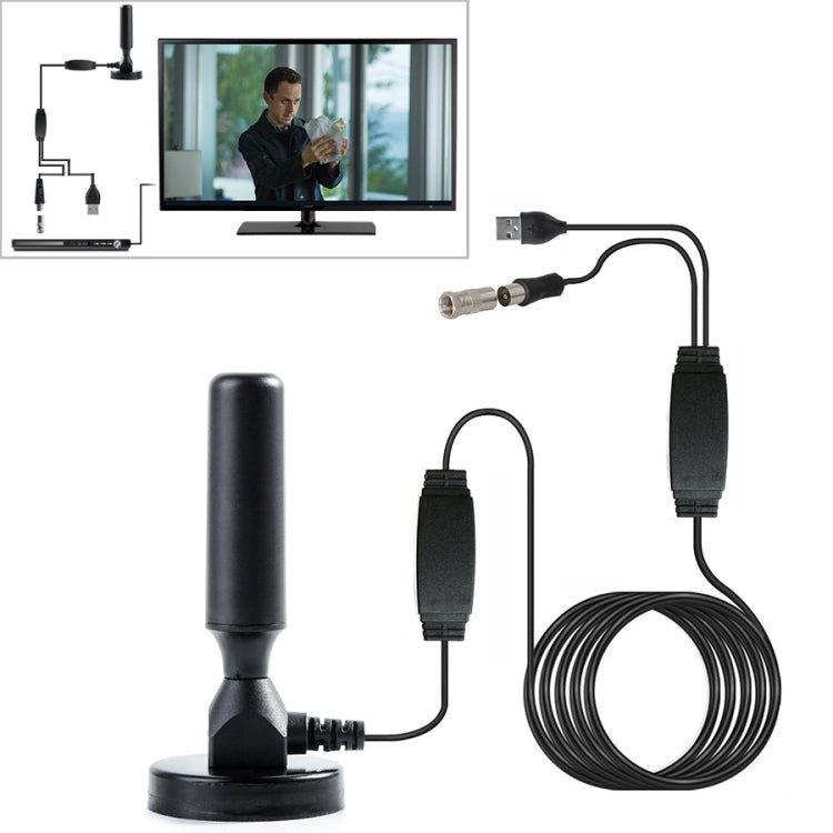 DVB-T Antenna CMMB DTMB Amplifier Digital TV Antenna for Car, USB 22dBi