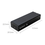 Custodia SSD ORICO M2PVC3-G20-GY-BP USB3.2 20Gbps M.2 NVMe, M2PVC3-G20-GY-BP