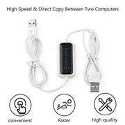 Cavo USB ad alta velocità da PC a PC per condivisione dati online Net Direct File Transfer Bridge, lunghezza: 1,75 m